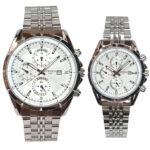 ست ساعت مچی عقربه‌ای کوارتز زنانه و مردانه مدل تک موتور کورنو کد 001