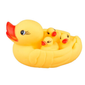 عروسک حمام طرح اردک کد 6_2101 مجموعه 4 عددی