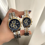 ست ساعت مچی عقربه‌ای کوارتز زنانه و مردانه مدل تک موتور کورنو کد 004