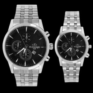 ست ساعت مچی عقربه‌ای کوارتز زنانه و مردانه مدل تک موتور طرح کورنو کد 004