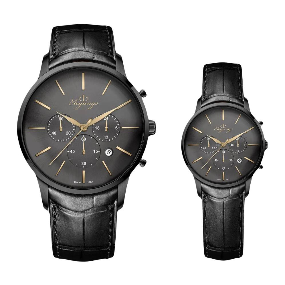 ست ساعت مچی عقربهای کوارتز زنانه و مردانه الگنگس مدل el55909 ست ساعت مچی عقربهای کوارتز زنانه و مردانه الگنگس مدل el55909