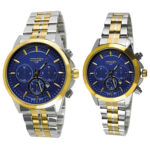 ست ساعت مچی عقربه‌ای کوارتز زنانه و مردانه مدل تک موتور کد 06