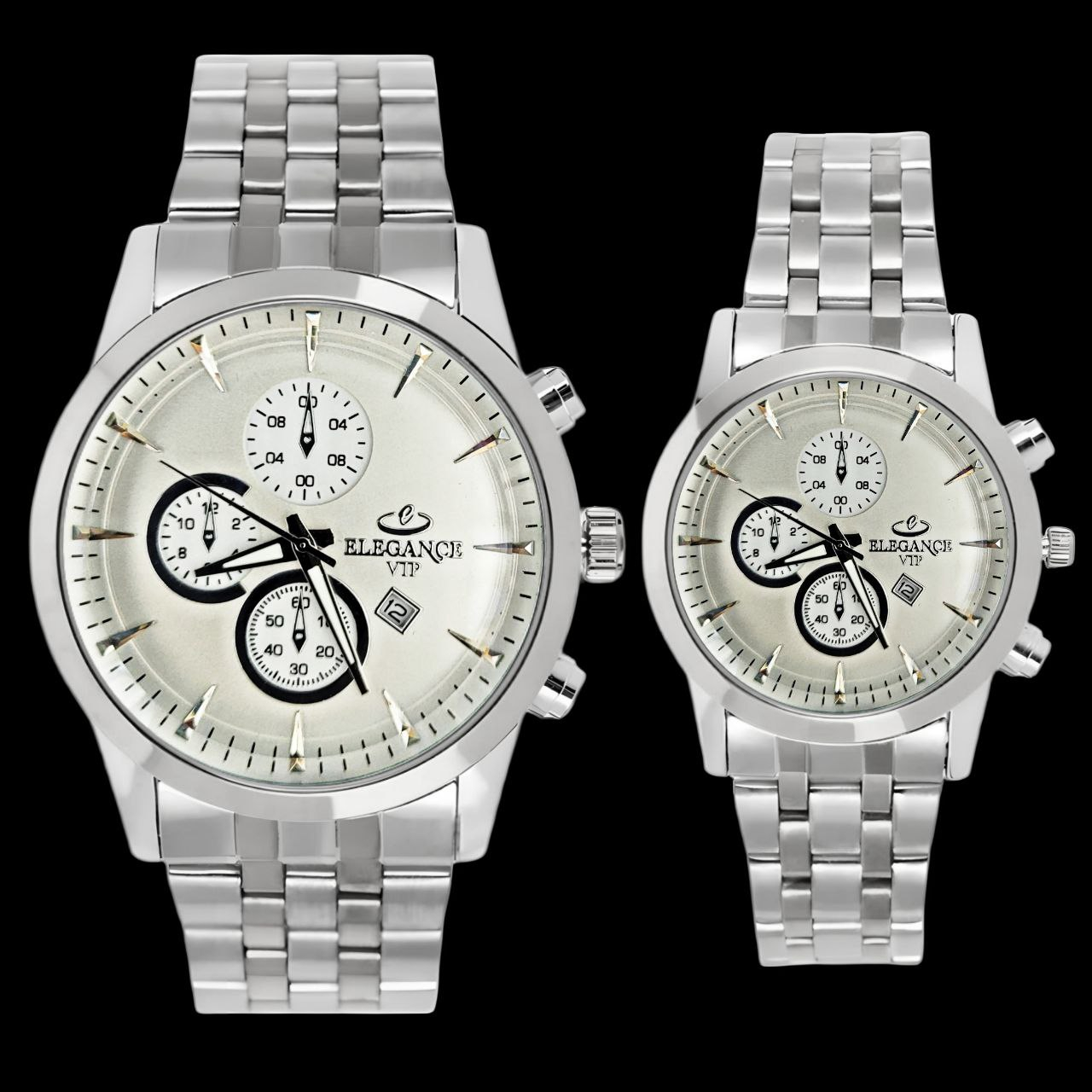 ست ساعت مچی عقربهای کوارتز زنانه و مردانه مدل تک موتور طرح کورنو کد 003 ست ساعت مچی عقربهای کوارتز زنانه و مردانه مدل تک موتور طرح کورنو کد 003