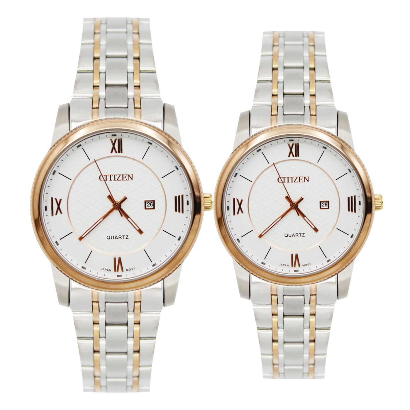 ست ساعت مچی عقربهای کوارتز زنانه و مردانه سیتی زن مدل 2135 ست ساعت مچی عقربهای کوارتز زنانه و مردانه سیتی زن مدل 2135