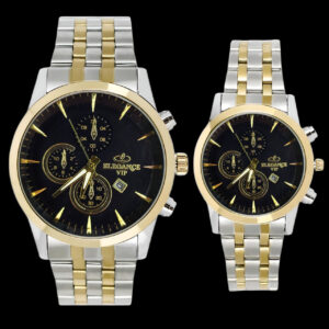 ست ساعت مچی عقربه‌ای کوارتز زنانه و مردانه مدل تک موتور کورنو کد 001