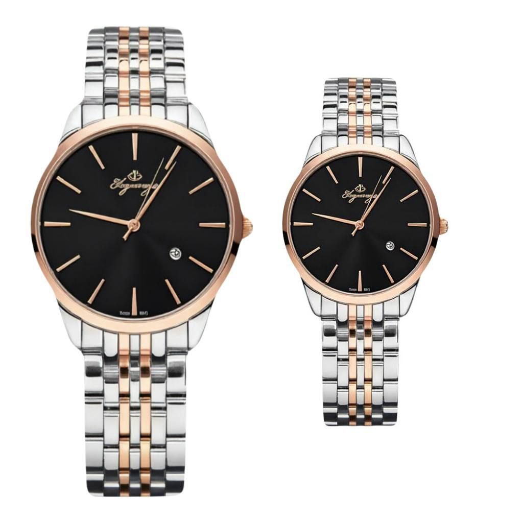 ست ساعت مچی عقربهای کوارتز زنانه و مردانه الگنگس مدل el77434 ست ساعت مچی عقربهای کوارتز زنانه و مردانه الگنگس مدل el77434