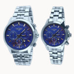 ست ساعت مچی عقربه‌ای کوارتز زنانه و مردانه مدل تک موتور کد 005