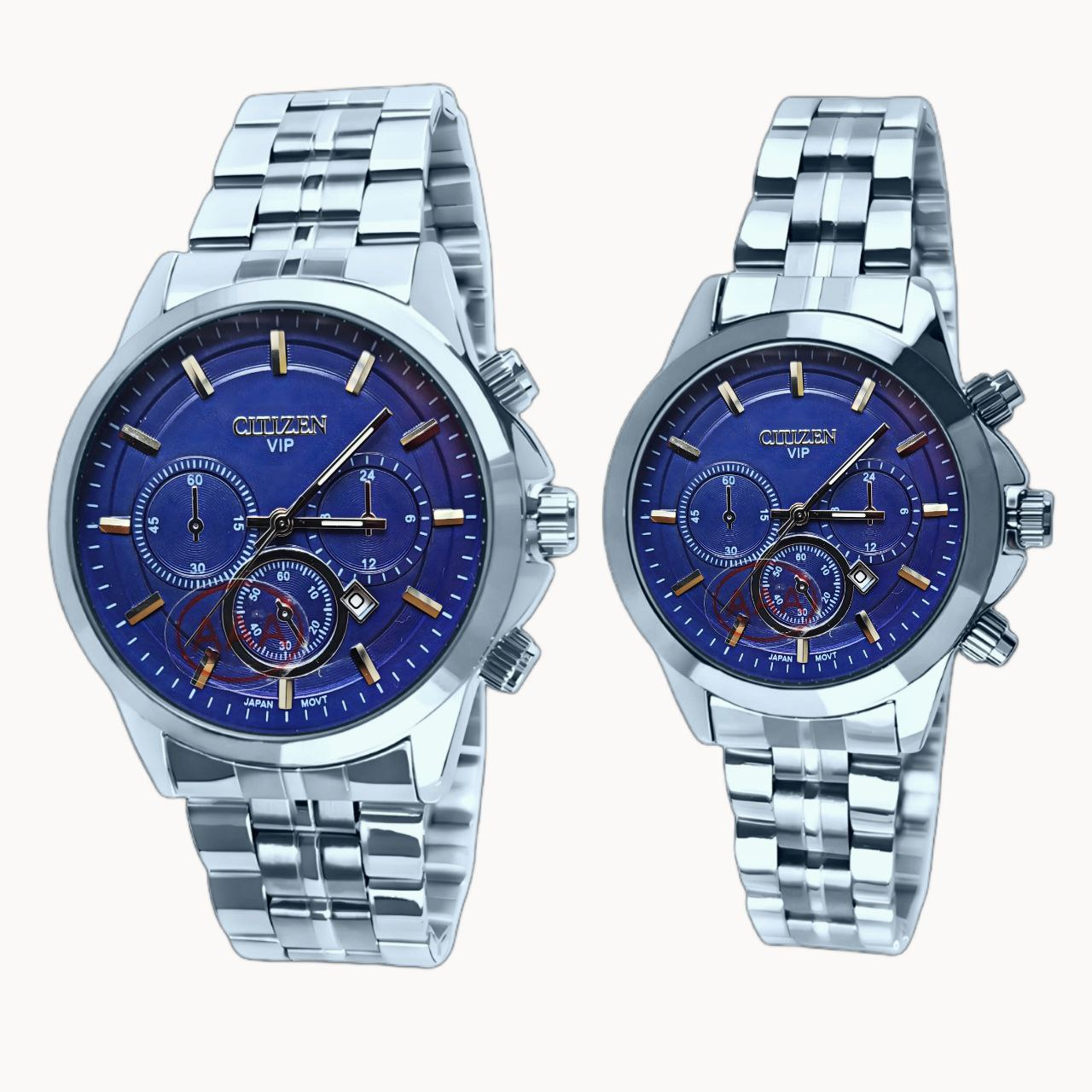 ست ساعت مچی عقربهای کوارتز زنانه و مردانه مدل تک موتور کد 005 ست ساعت مچی عقربهای کوارتز زنانه و مردانه مدل تک موتور کد 005